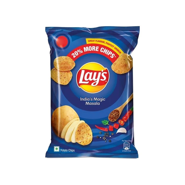 Lays Lay's India's Magic Masala Potato Chips - 67g, Chips