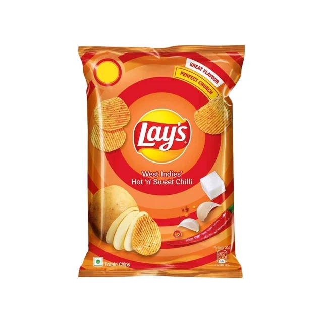Lays Lay's West Indies Hot n Sweet Chilli Flavour Potato Chips - 48g, Chips