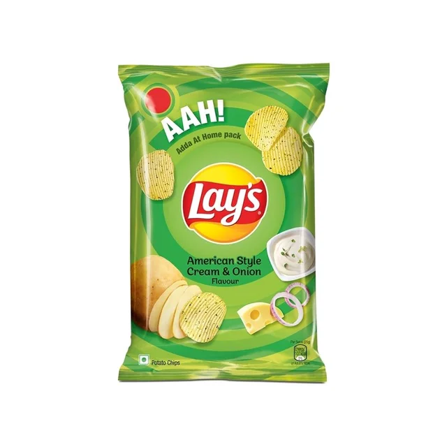 Lays Lay's American Style Cream & Onion Potato Chips - 67g, Chips