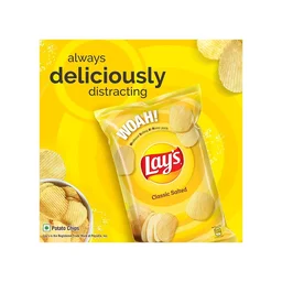 Lays Lay's Classic Salted Potato Chips - 67g, Chips