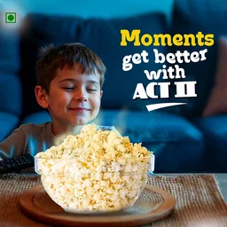Act II Golden Sizzle Popcorn - Instant - Pack of 2 - 2 x 30 g, Popcorn