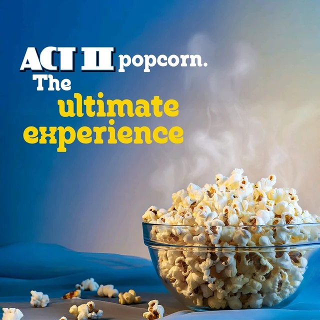 Act II Golden Sizzle Popcorn - Instant - Pack of 3 - 3 X 30g, Popcorn