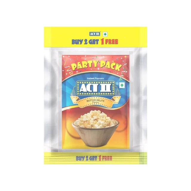 Act II Butter Popcorn - Instant - Buy 2 Get 1 Free - 3 x 150 g