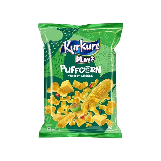 Kurkure Puffcorn Yummy Cheese Puffs - Pack of 3 - 3 x 52 g