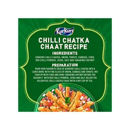 Kurkure Chilli Chatka Crisps - Pack of 3 - 3 x 68 g