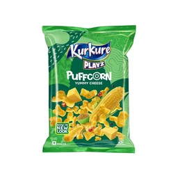 Kurkure Playz Puffcorn Yummy Cheese Puffs - Pack of 2 - 2 x 84 g