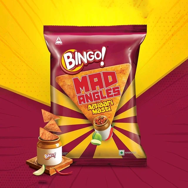 Bingo Mad Angles Achaari Masti Crisps - 60g