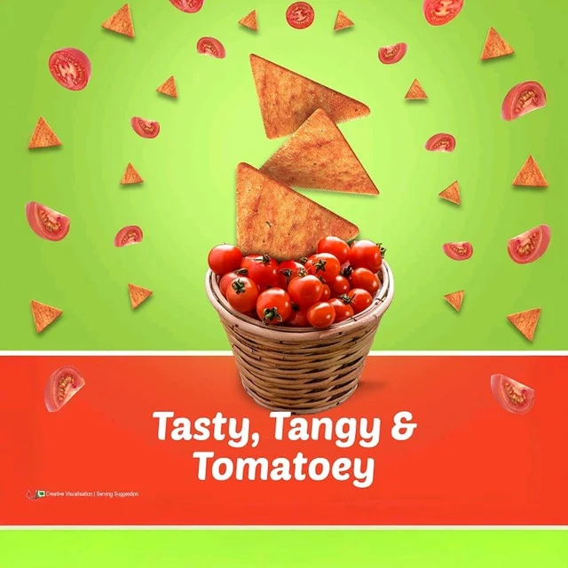 Bingo Mad Angles Tomato Madness Crisps - Pack of 3 - 3 x 60 g