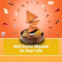 Bingo Mad Angles Masala Madness Crisps - Pack of 2 - 2 x 60 g