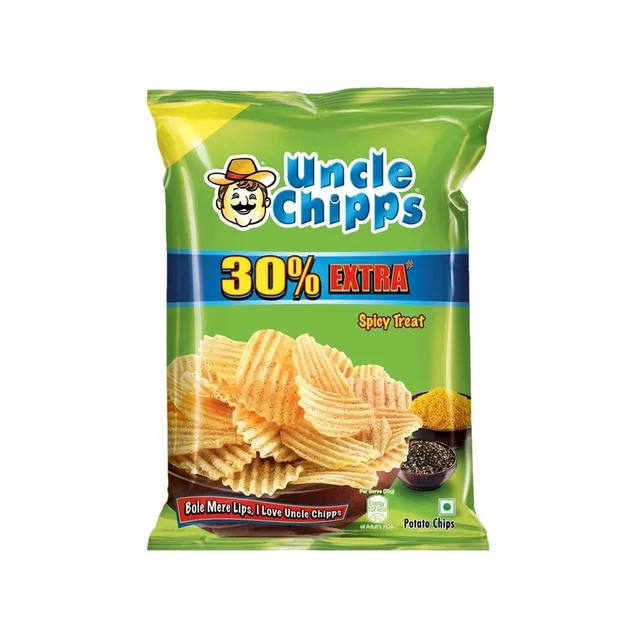 Uncle Chipps Spicy Treat Flavour Potato Chips - 48g
