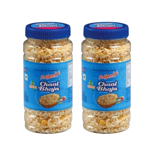 Mukharochak Chaal Bhaja Mixture Namkeen - Pack of 2 - 2 x 100 g