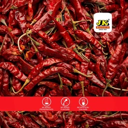 JK Green Red Chilli Whole (Guntur) - 100g