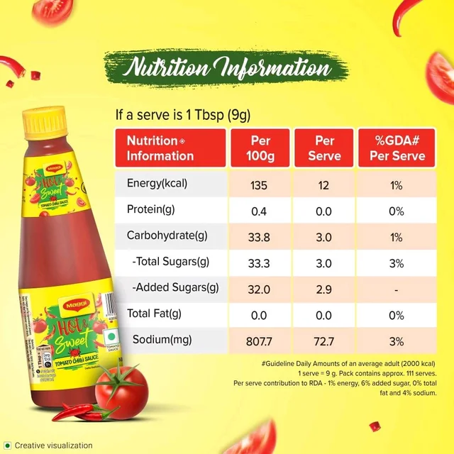 Maggie Maggi Hot & Sweet Tomato Chilli Sauce 1 - 1 Kg