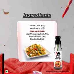 Ching's Secret White Chilli Vinegar with Green Jwala Chilli - 170ml