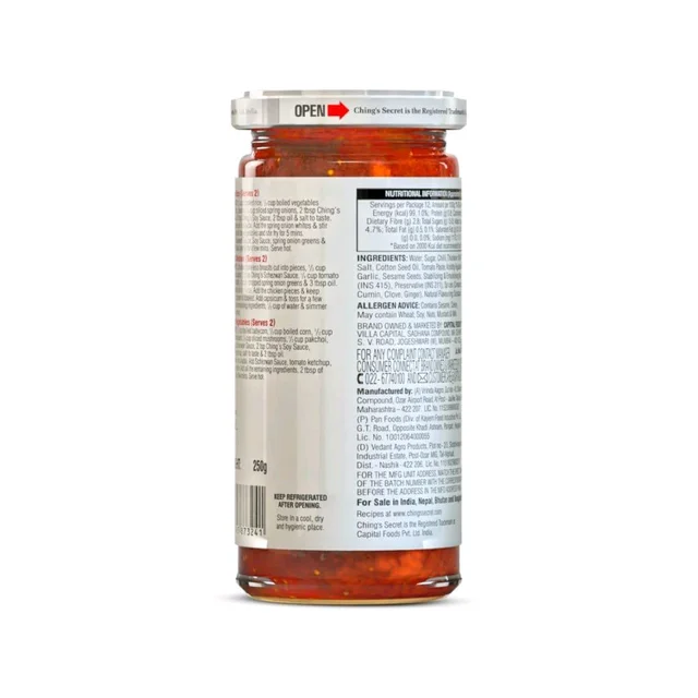 Ching's Secret Schezwan Stir Fry Cooking Sauce - 250g