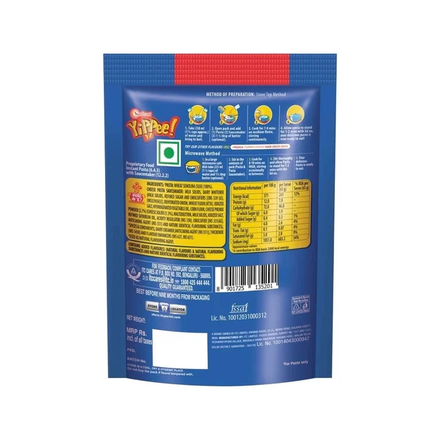 Yippee Cheese Instant Pasta - Pack of 2 - 2 × 70g