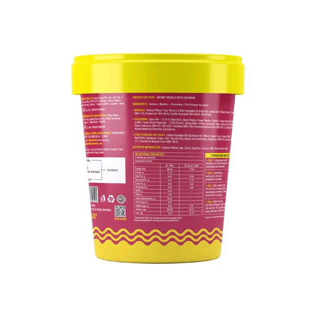 Wow! Chilli Chicken Cup Noodles - 90g