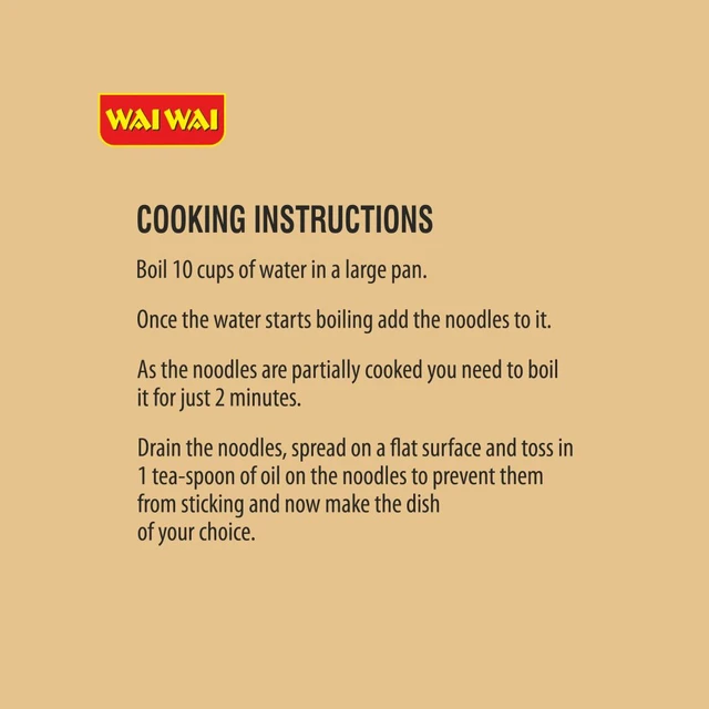 Wai Wai Chinese Hakka Egg Noodles - 160g