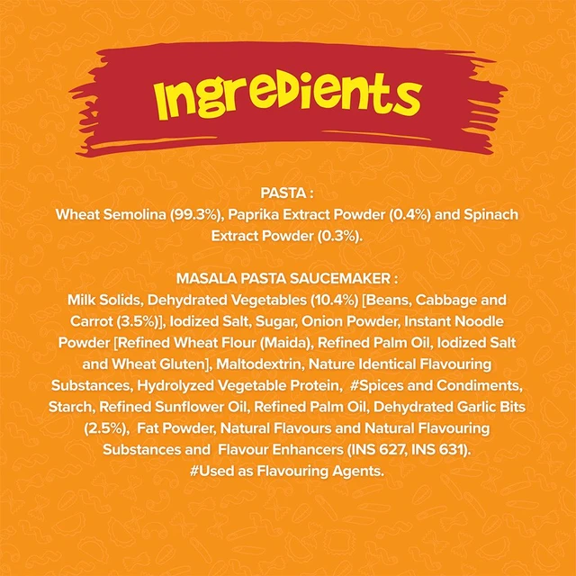 Yippee Tricolor Masala Instant Pasta - 70g