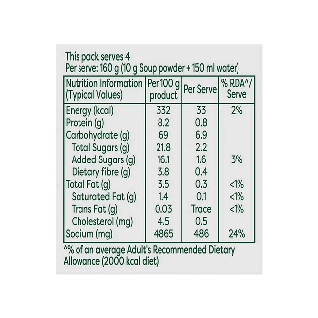 Knorr Sweet Corn Chicken Soup with No Added Preservatives - 40g