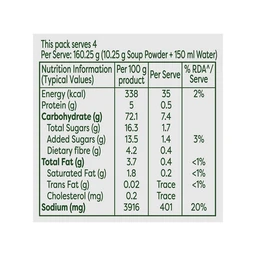 Knorr Hot & Sour Vegetable Soup with No Added Preservatives - 41g
