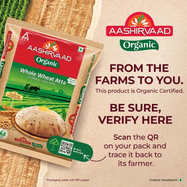 Aashirvaad Organic Atta - 1kg