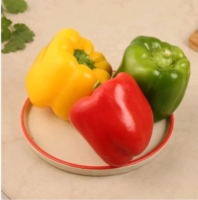Assorted Capsicum - (Red, Yellow, Green) (Shimla Mirch) - 3 pcs