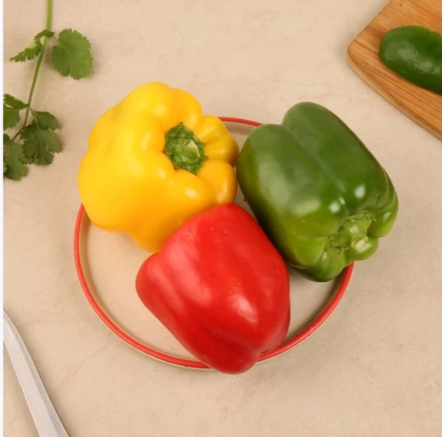 Assorted Capsicum - (Red, Yellow, Green) (Shimla Mirch) - 3 pcs