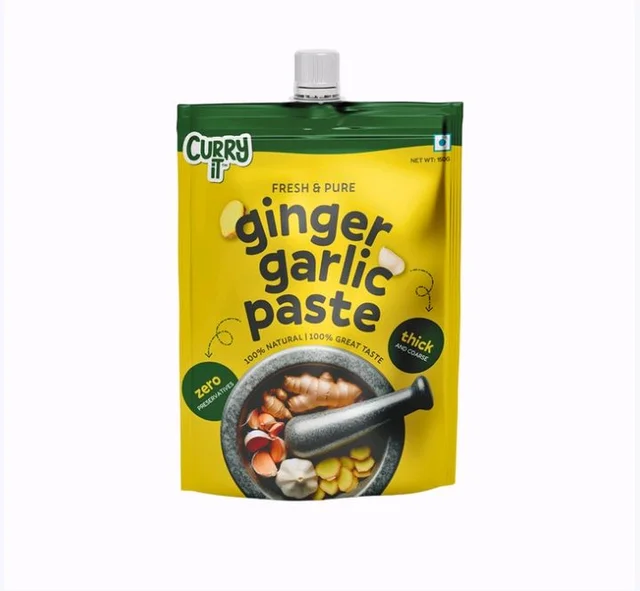Curryit Ginger Garlic Paste (Preservative Free) - 150 g