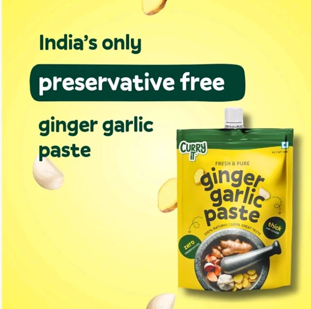 Curryit Ginger Garlic Paste (Preservative Free) - 150 g