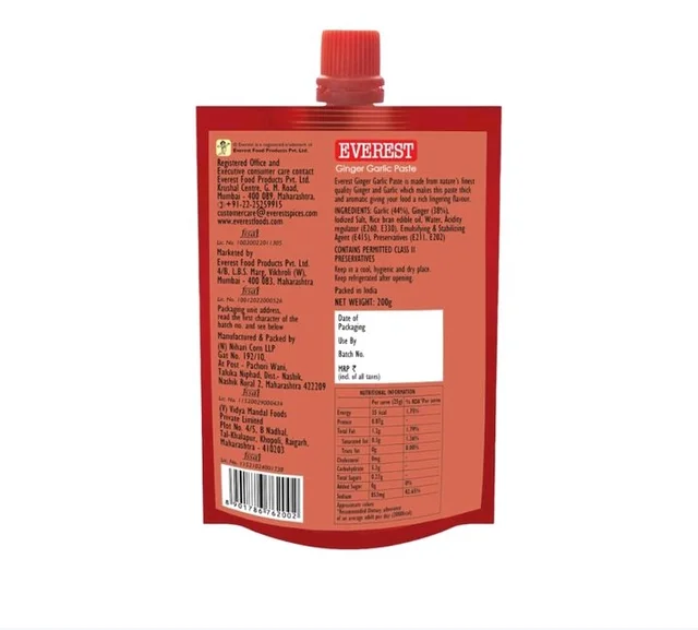 Everest Ginger Garlic Paste - 200 g