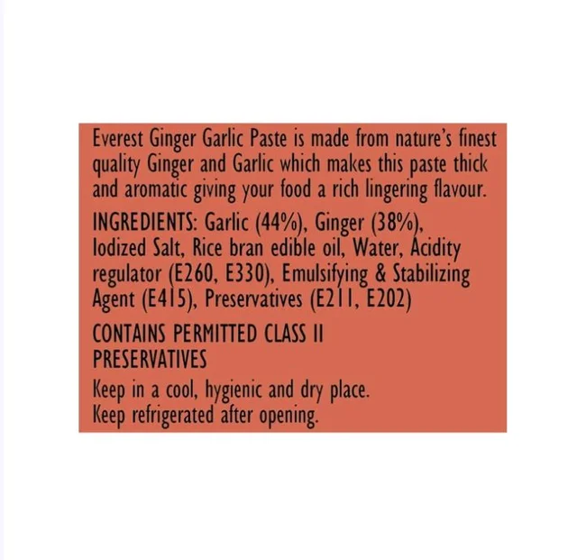 Everest Ginger Garlic Paste - 200 g