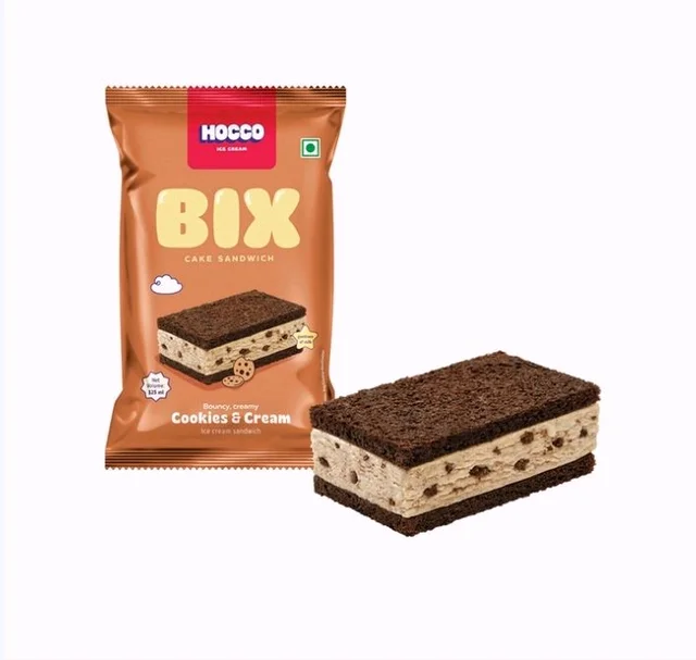 Hocco Cookies & Cream Ice Cream Sandwich - 125 ml