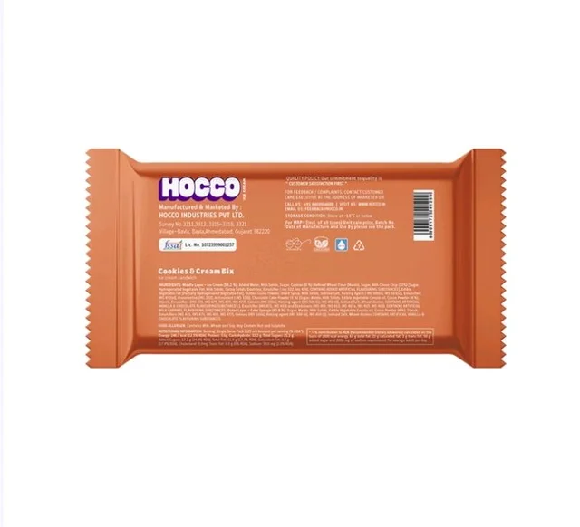Hocco Cookies & Cream Ice Cream Sandwich - 125 ml
