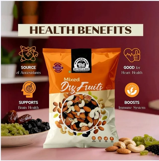 Wonderland Foods Panchmeva Dry Fruits Mix (Sukno Phol Mix) - 500 g