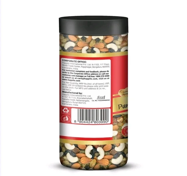 Happilo Classic Panchmeva Dry Fruit Mix (Sukno Phol Mix) - 405 g