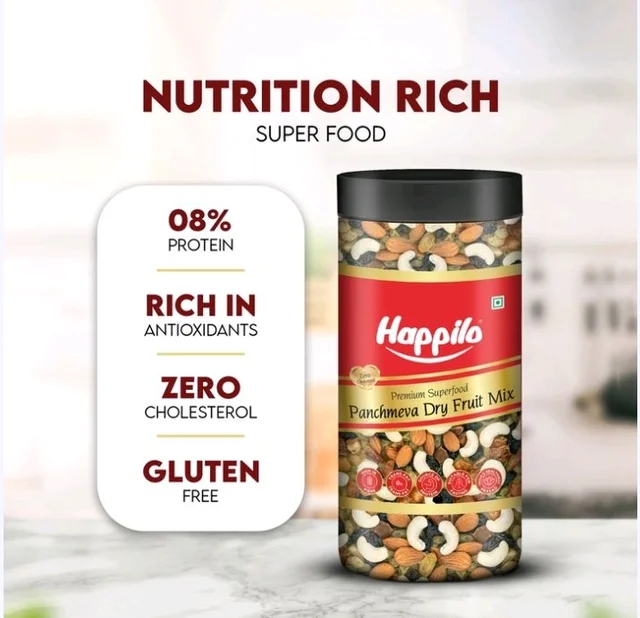 Happilo Classic Panchmeva Dry Fruit Mix (Sukno Phol Mix) - 405 g