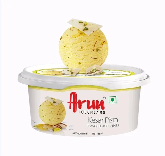 ARUN Arun Kesar Pista Flavoured Ice Cream Cup - 125 ml