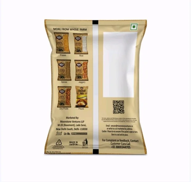 Whole Farm Premium Raw Peanuts (Moongfali) - 200 g