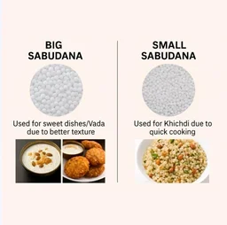 Whole Farm Premium Sabudana Sago (Boro Sabudana) - 500 g