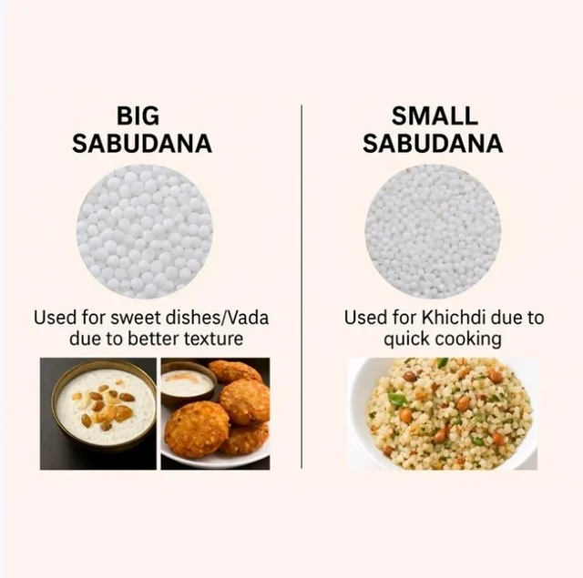 Whole Farm Premium Sabudana Sago (Boro Sabudana) - 500 g