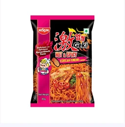 Nissin Geki Korean Ramen Spicy Kimchi Flavoured Instant Noodles - 80 g