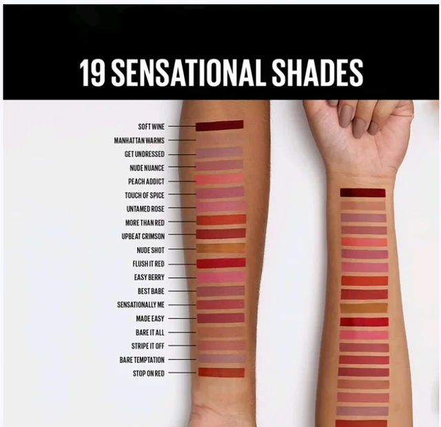 Maybelline New York Sensational Liquid Matte Lipstick (Soft Wine 02) - 7 ml