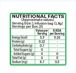 Organic India Tulsi Honey Lemon Green Tea Bags - 25 pcs