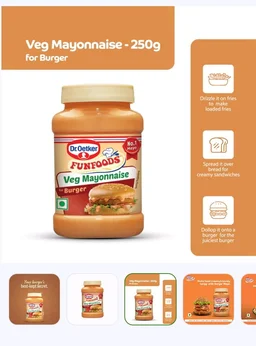 Dr. Oetker FunFoods Burger Mayonnaise - 25 g
