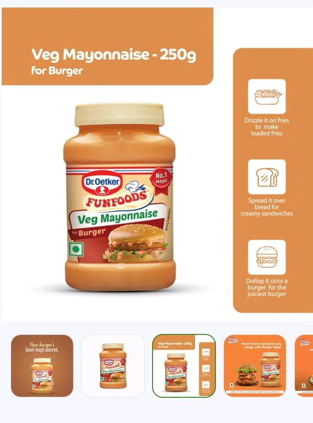 Dr. Oetker FunFoods Burger Mayonnaise - 25 g