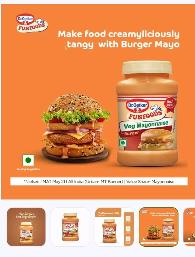 Dr. Oetker FunFoods Burger Mayonnaise - 25 g