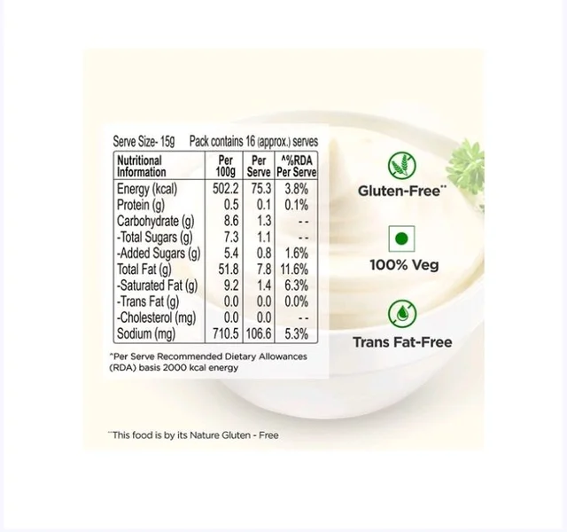 Dr. Oetker FunFoods Veg Mayonnaise Original - 250 g