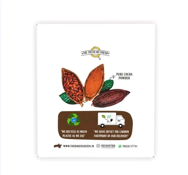 The Baker's Dozen Choco Chip Chocolate Muffin No Palm Oil, No Artificial Flavour - 180 g
