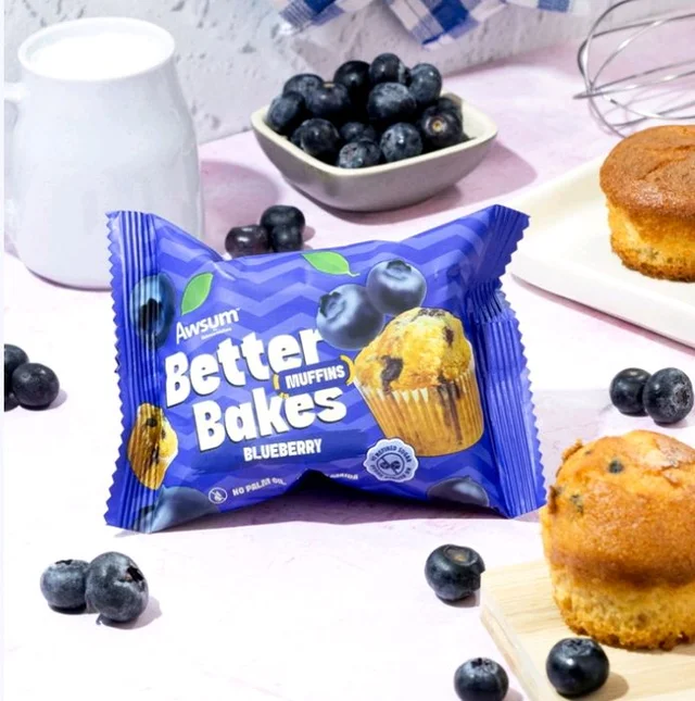 Awsum Better Bakes Blueberry
Muffin - 50 g
